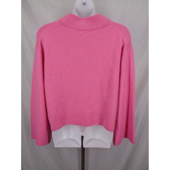 J Crew Pink Chunky Knit Crewneck Sweater Supersoft Yarn Wool Alpaca Size XL - Picture 5 of 11